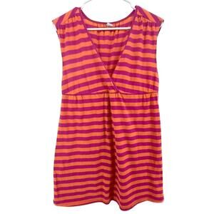 Old Navy Y2K Babydoll Striped Mini Dress Womens SM Preppy Swim Vacation 2000's
